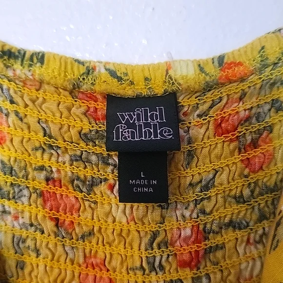 Wild fable citrus romper L - Picture 4 of 4